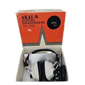 Vintage Akai ASE-9S Stereo Headphones With Original Box